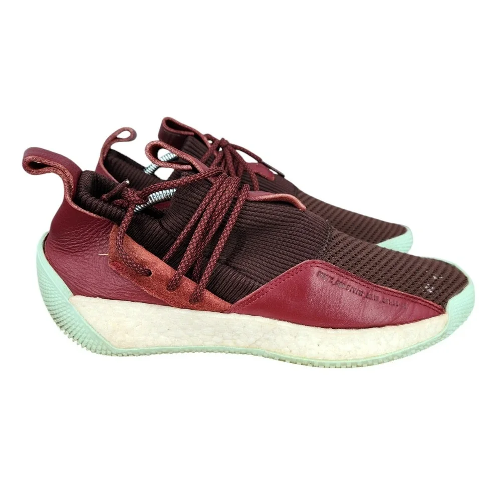 Adidas James Harden LS 2 Basketball‎ Shoes Mens 10.5 Maroon Mint Sneakers CG6277